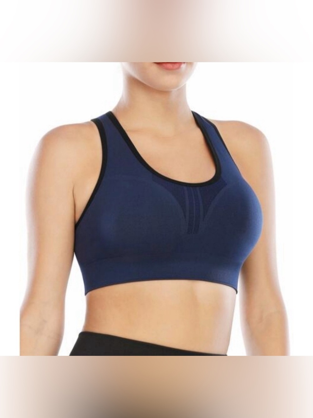 Heathyoga High Impact Racerback Sports Bra Removable Pads Yoga Sustainable M
